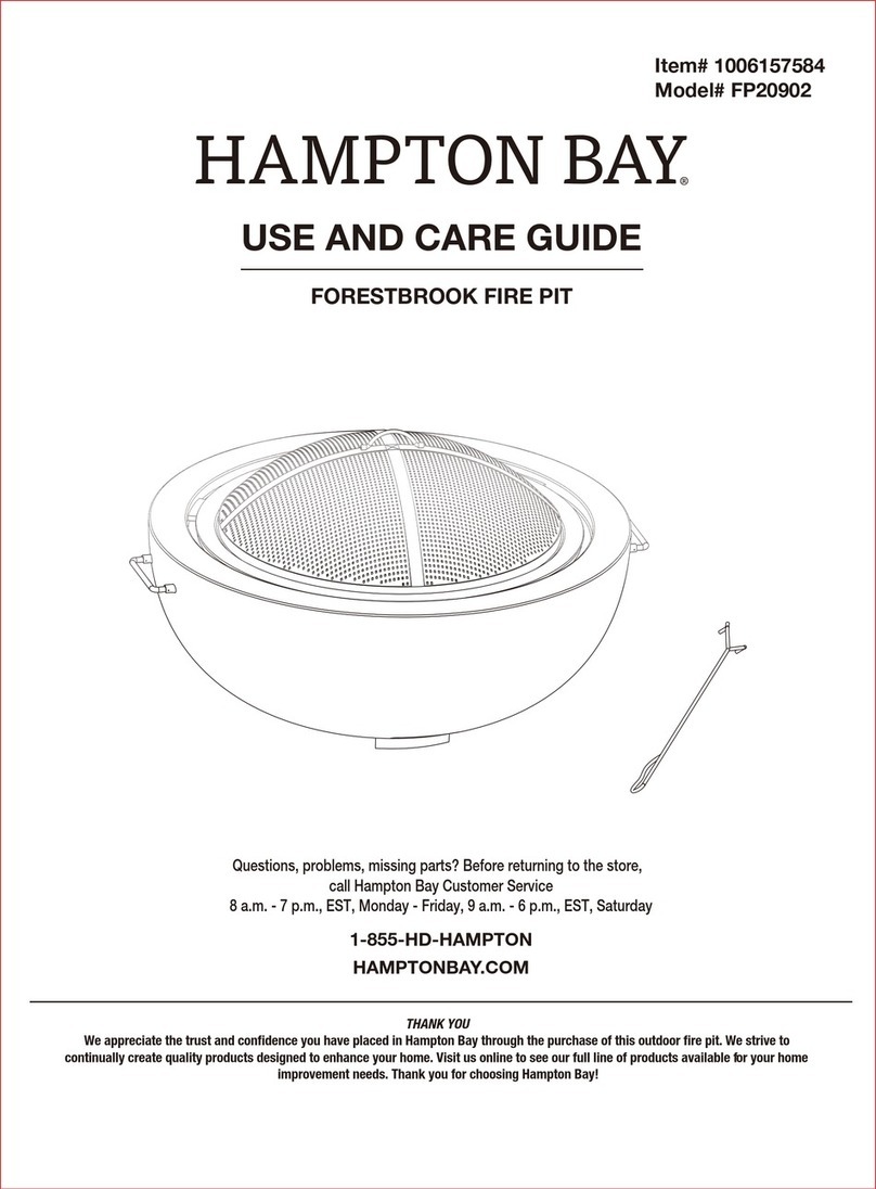 HAMPTON BAY FP20902 Use and care guide