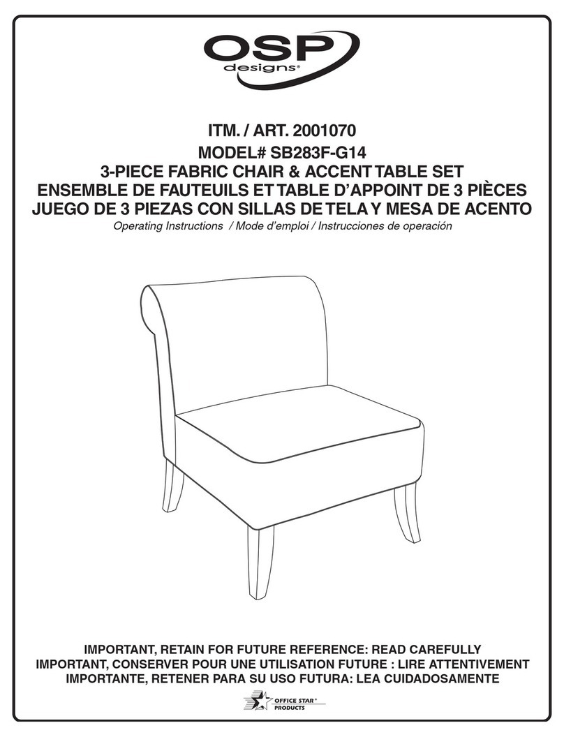 OSP Designs SB283F-G14 manual