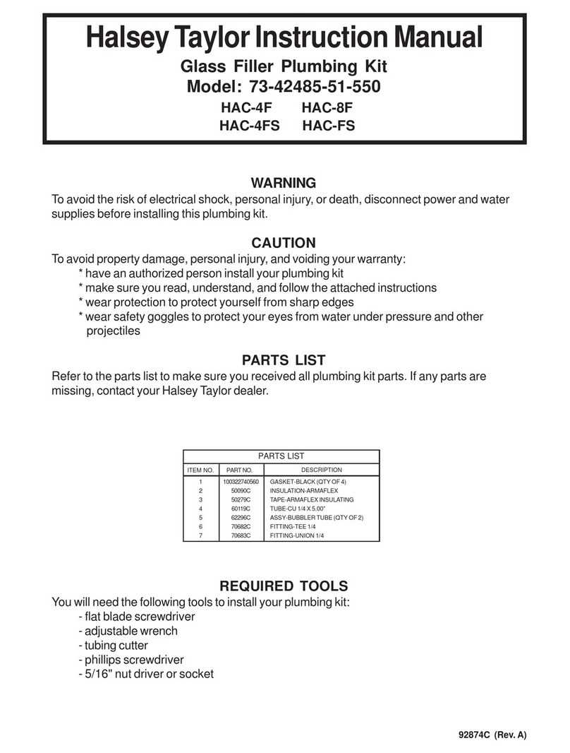 Halsey Taylor HAC-4F instruction manual