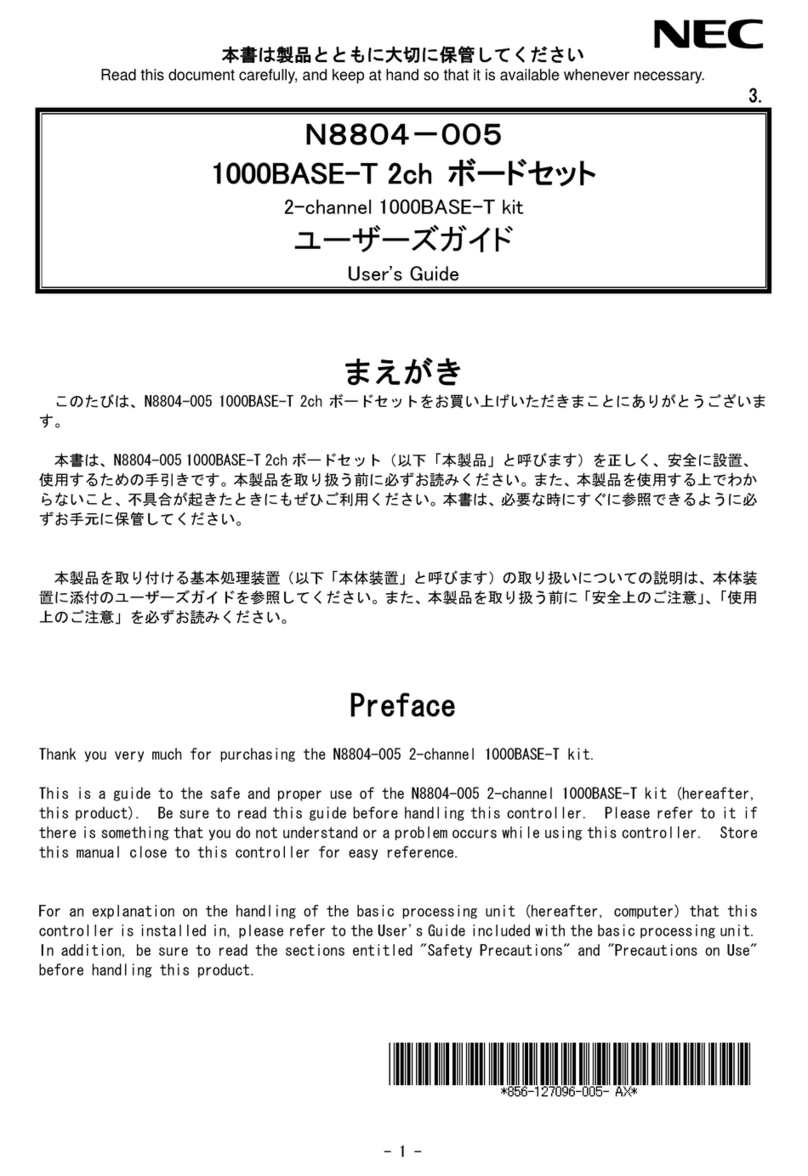 NEC N8804-005 User manual