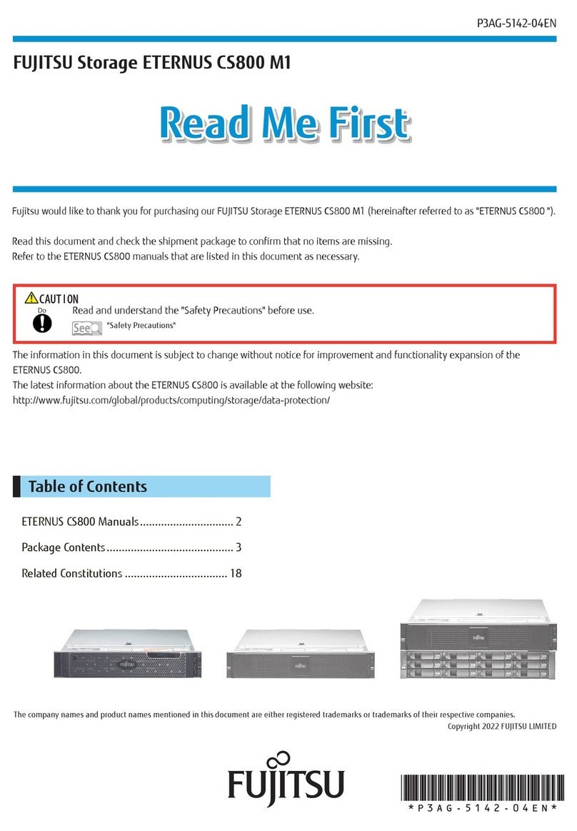Fujitsu Storage ETERNUS CS800 M1 Manual