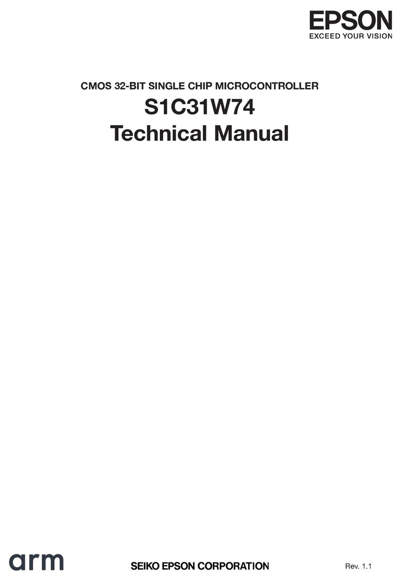 Epson S1C31W74 User manual