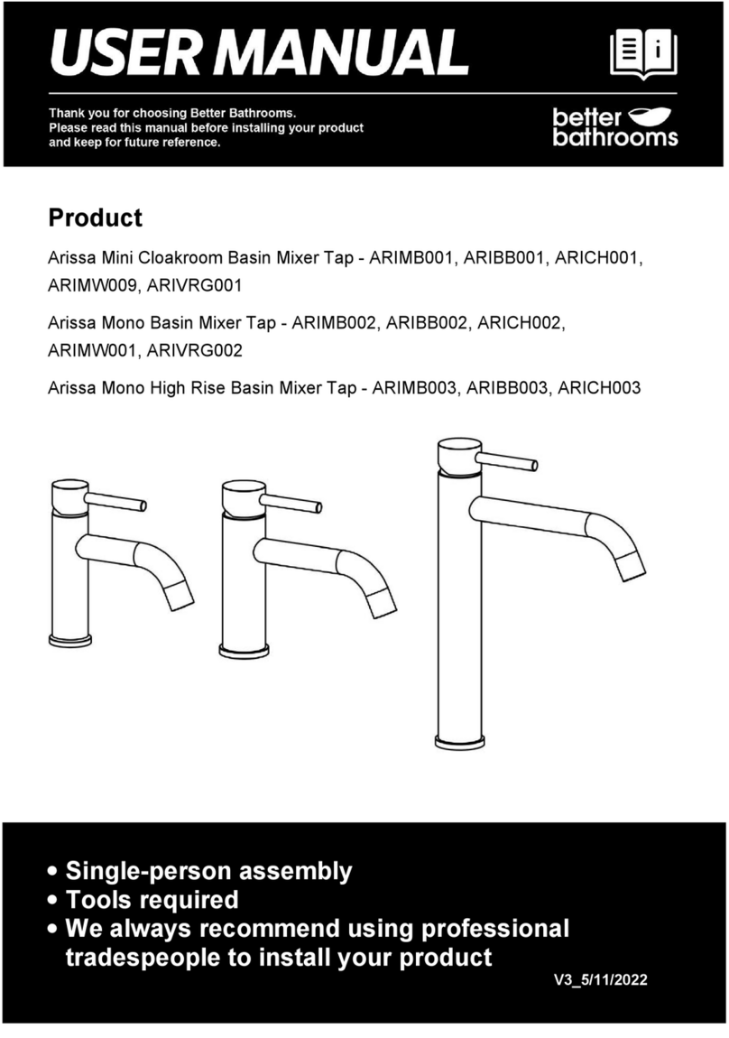 Better Bathrooms Arissa ARIMB001 user manual