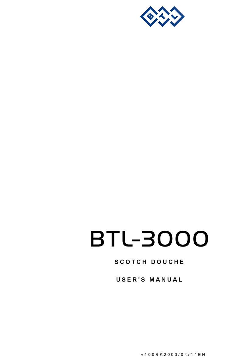 BTL SCOTCH DOUCHE BTL-3000 User manual