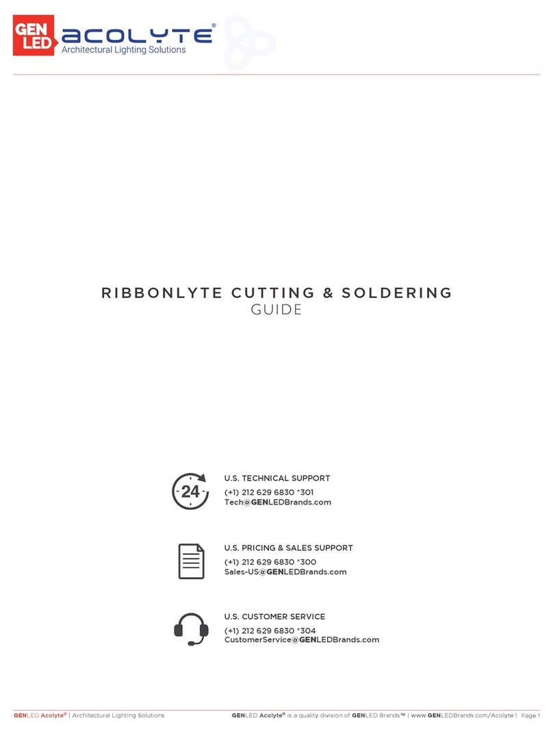 GENLED acolyte RIBBONLYTE User manual