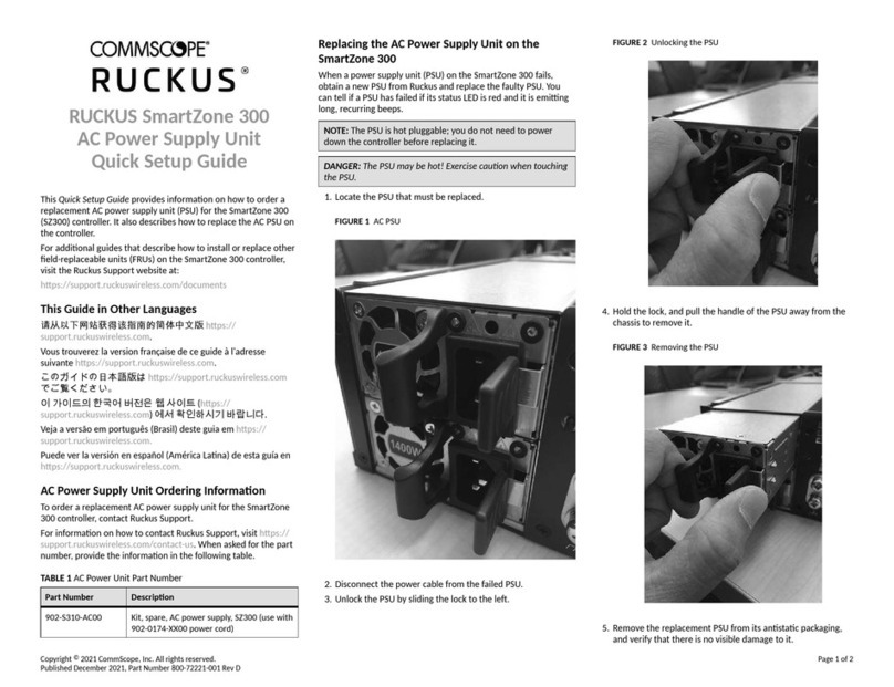 CommScope RUCKUS SmartZone 300 Quick setup guide