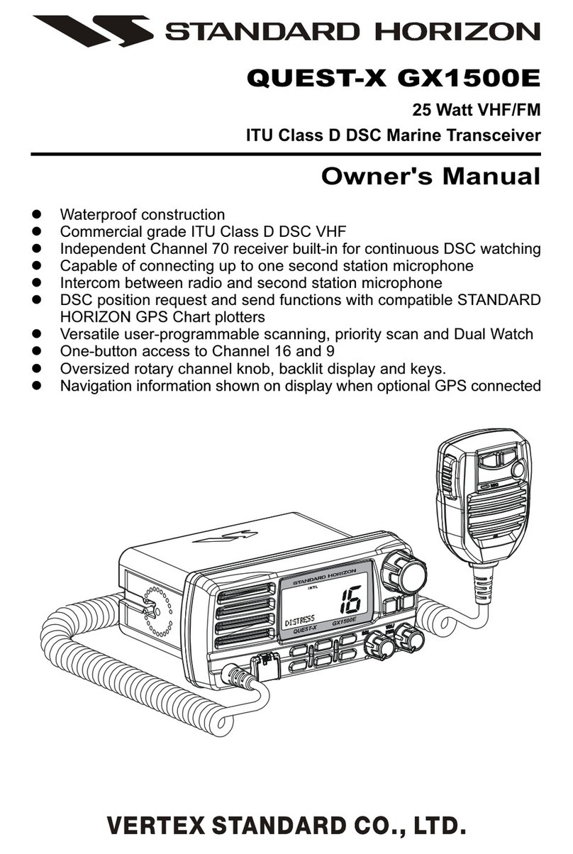 Standard Horizon QUEST-X GX1500E User manual