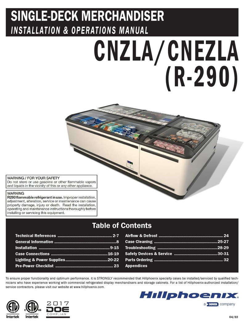 Dover Hillphoenix CNZLA Installation & operation manual