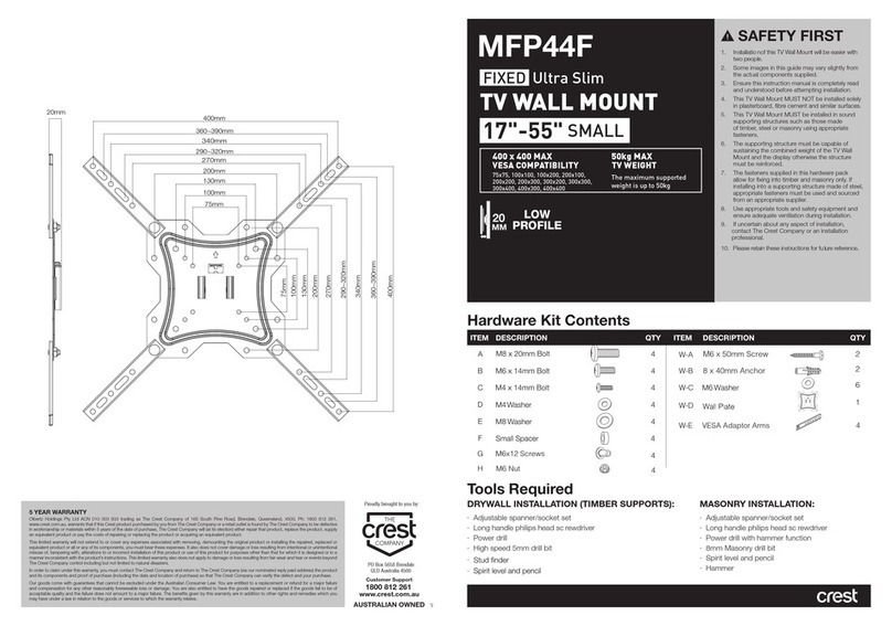 Crest Audio MFP44F User manual