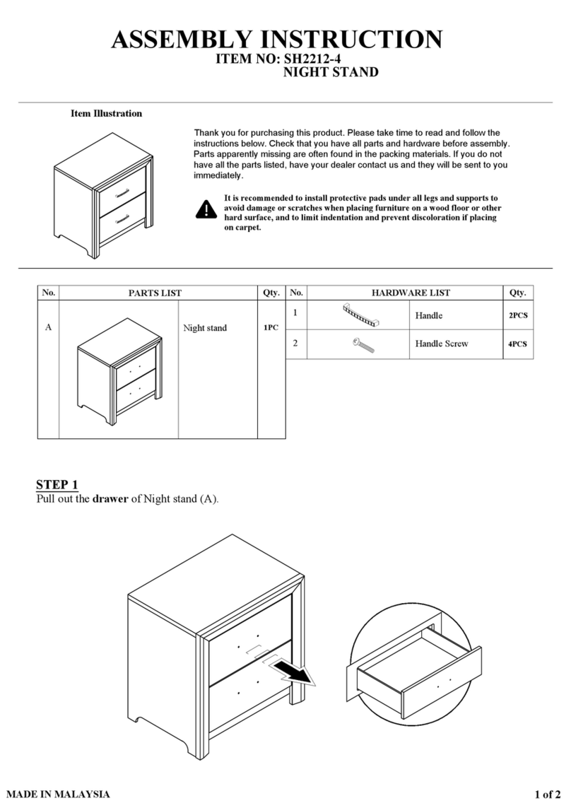 Homelegance SH2212-4 Assembly instruction