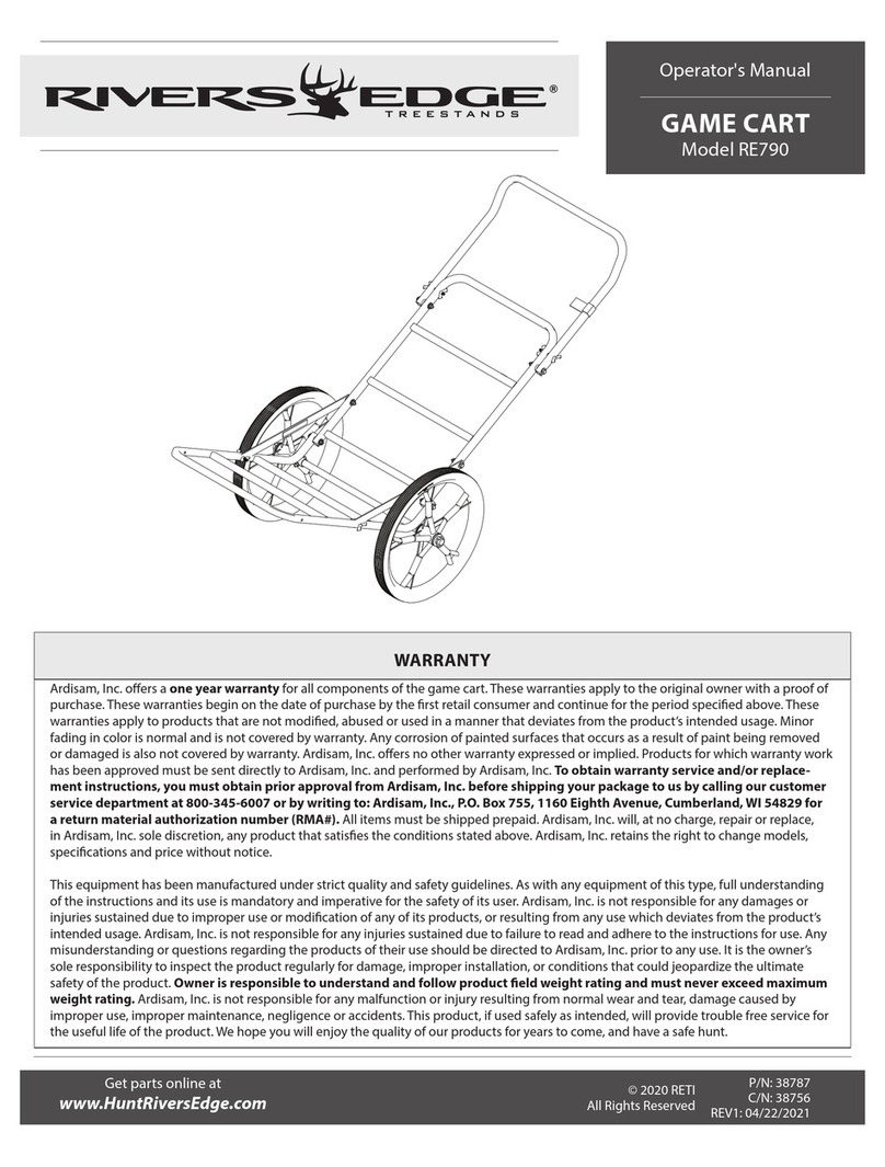 Rivers Edge Treestands RE790 Operator's manual