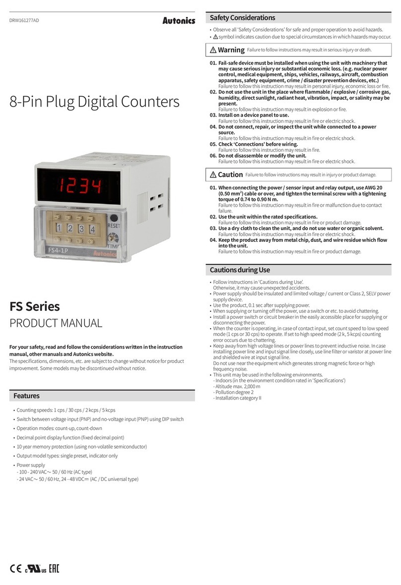 Autonics FS Series product manual