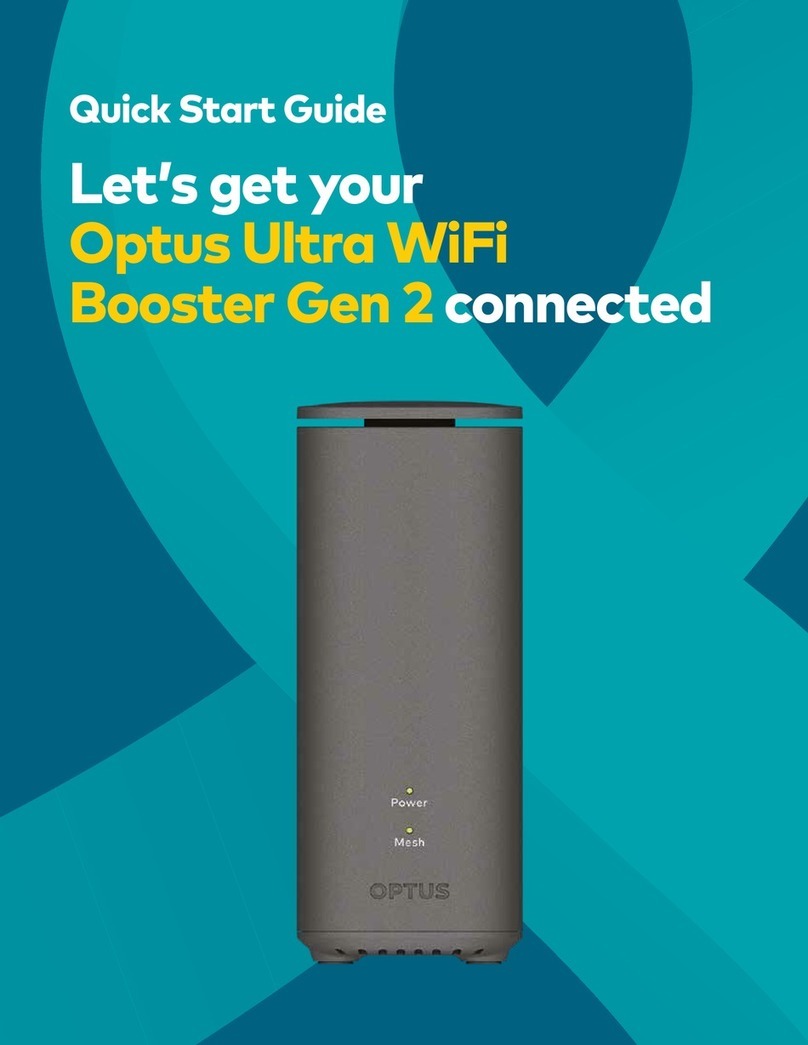 Optus Ultra WiFi Booster Gen 2 quick start guide