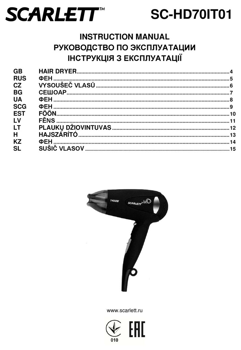 Scarlett SC-HD70IT01 User manual