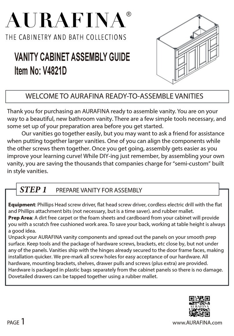 AURAFINA V4821D Assembly guide