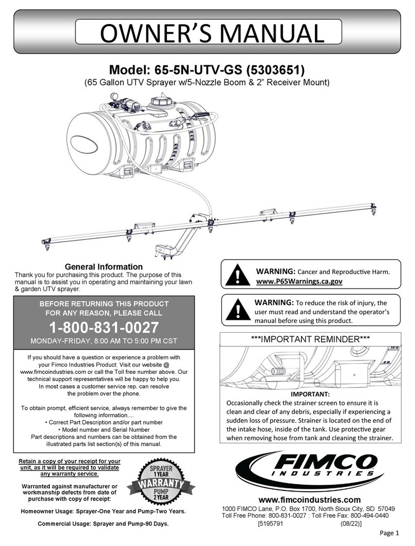 Fimco 65-5N-UTV-GS owner's manual