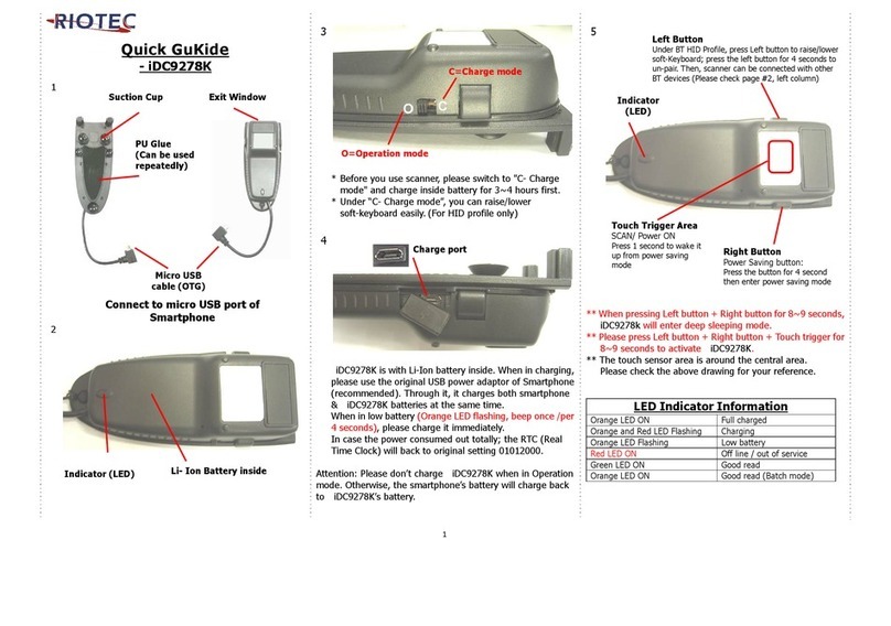 RIOTEC iDC9278K quick guide