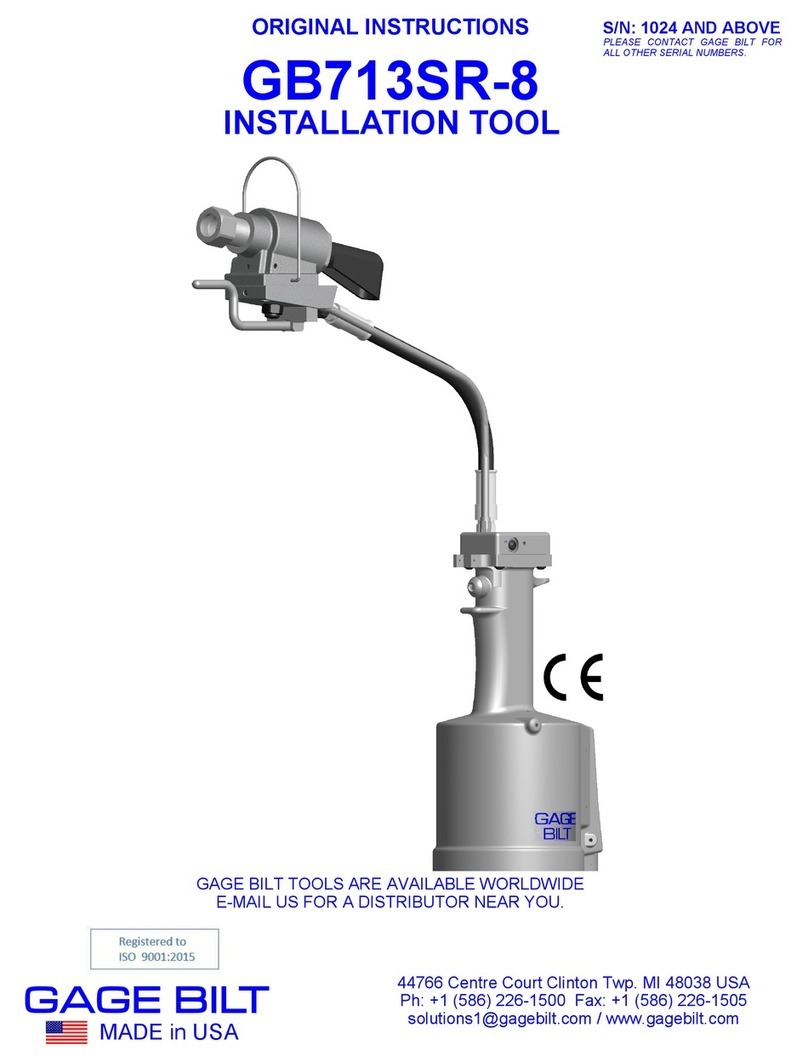 Gage Bilt GB713SR-8 Original instructions