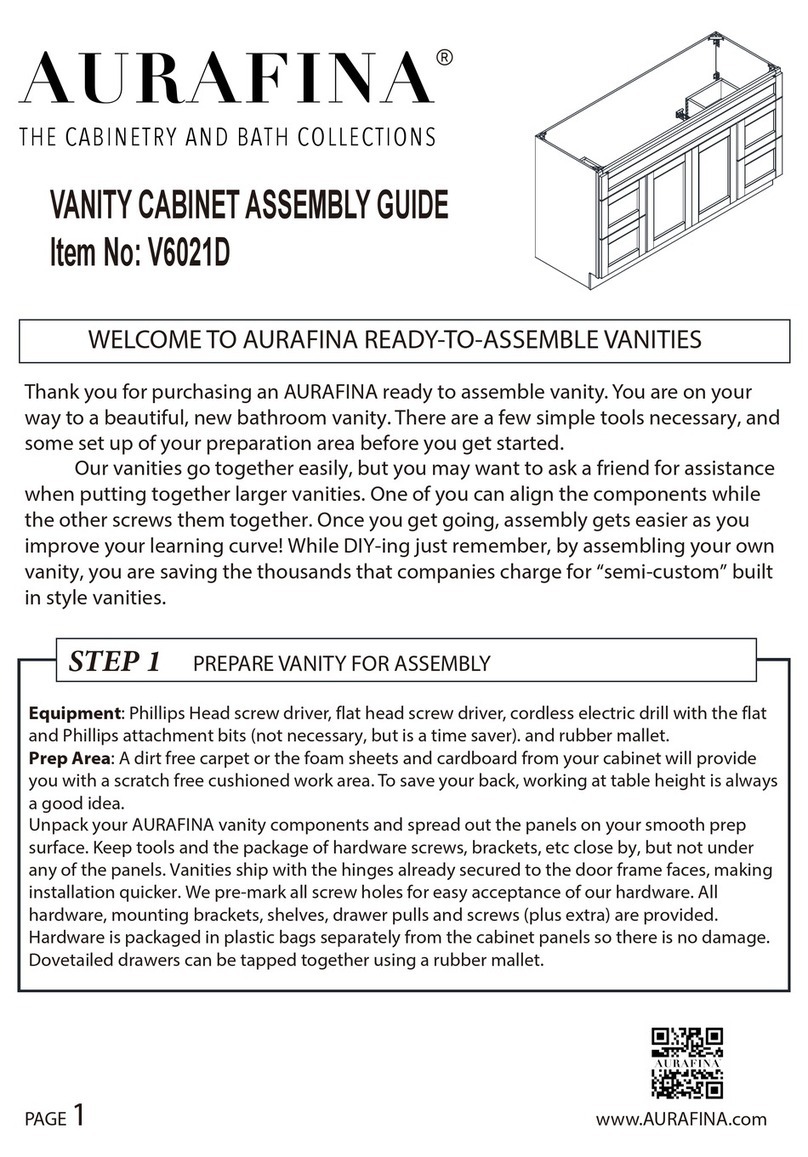 AURAFINA V6021D Assembly guide