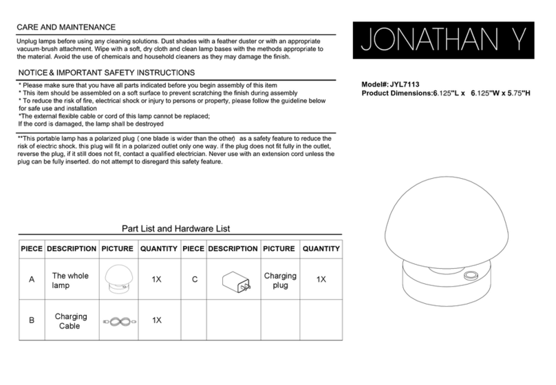 JONATHAN Y JYL7113 quick start guide