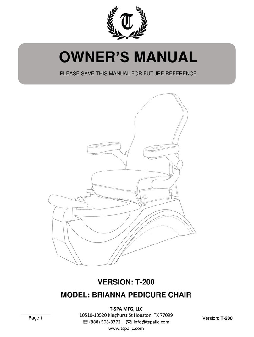 T-SPA BRIANNA T-200 owner's manual