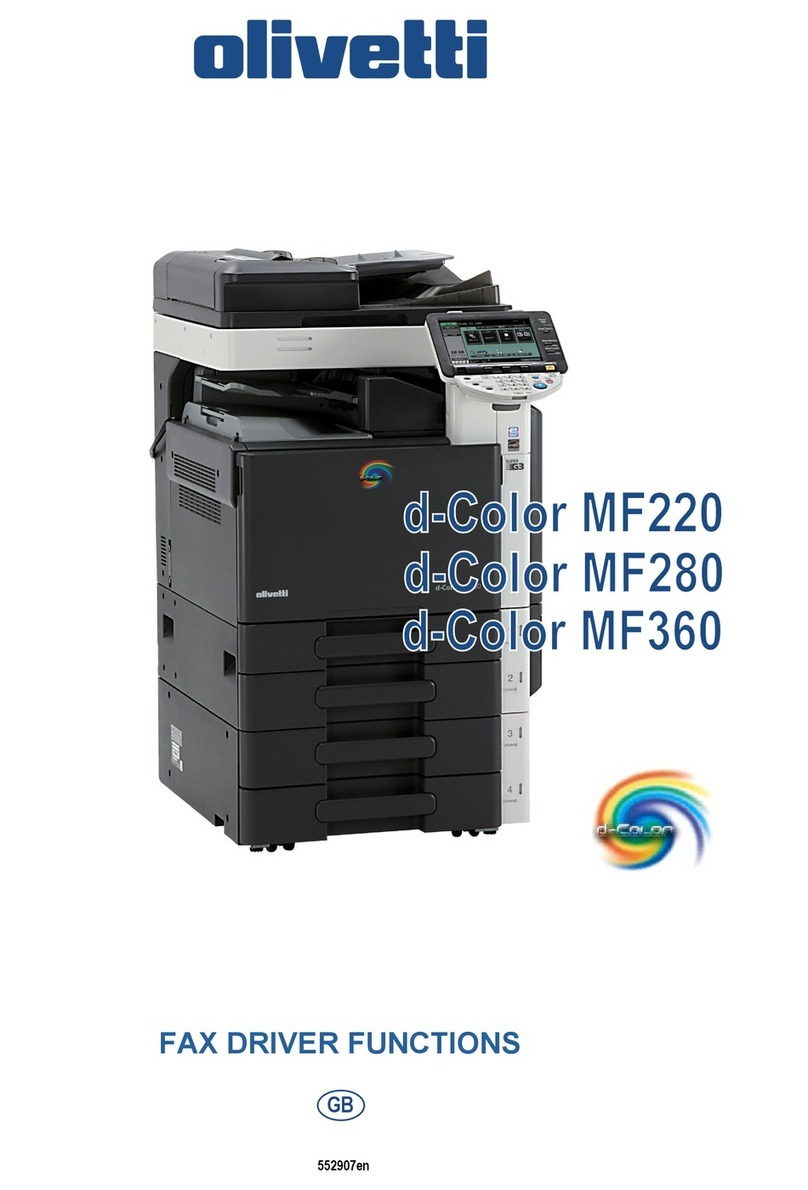 Olivetti d-Color MF280 Parts list manual Olivetti d-Color MF280 Parts list manual