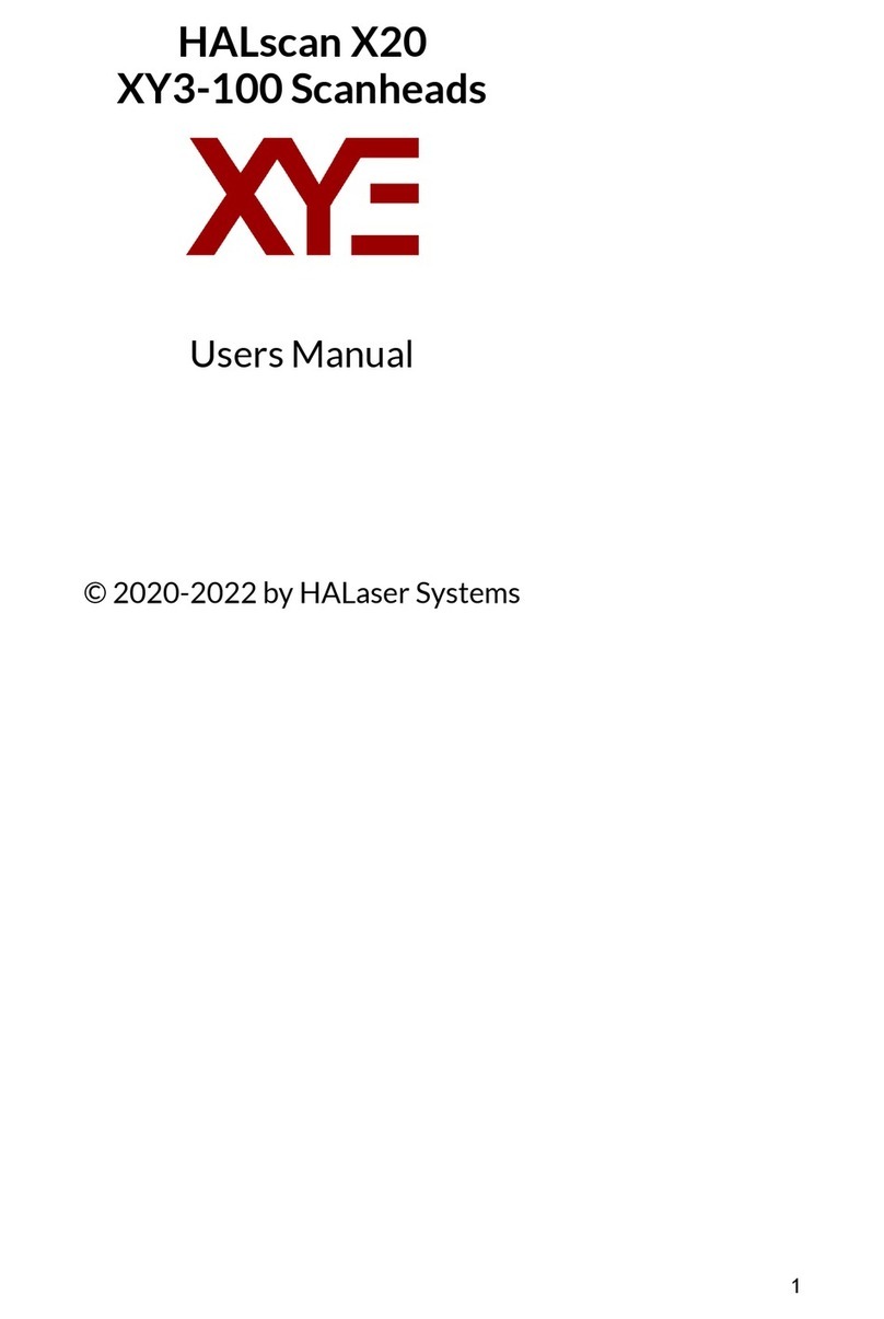 HALaser Systems HALscan 10X20 user manual