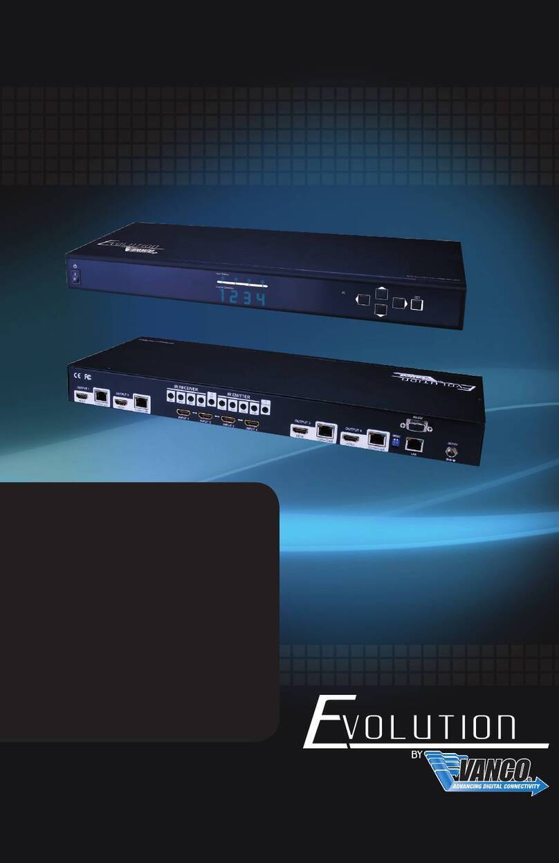 Vanco Evolution EVMX4044 Instructions for use
