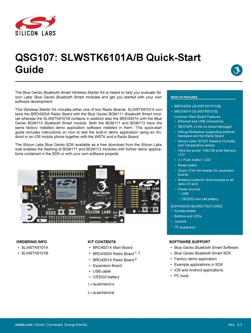 Silicon Laboratories QSG107 quick start guide