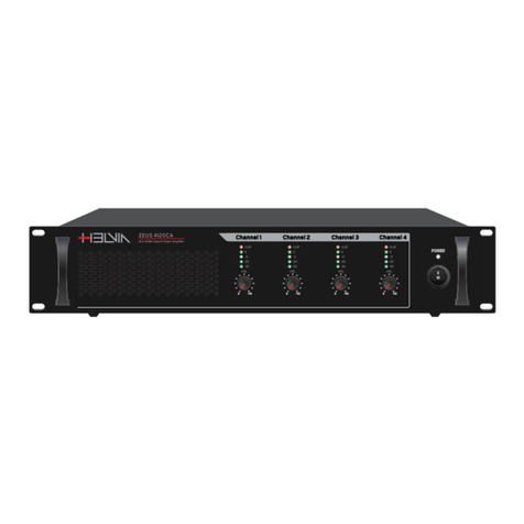 HELVIA ZEUS CA Series user manual