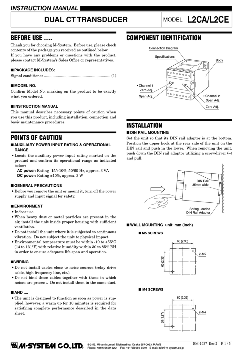 M-system L2CA User manual