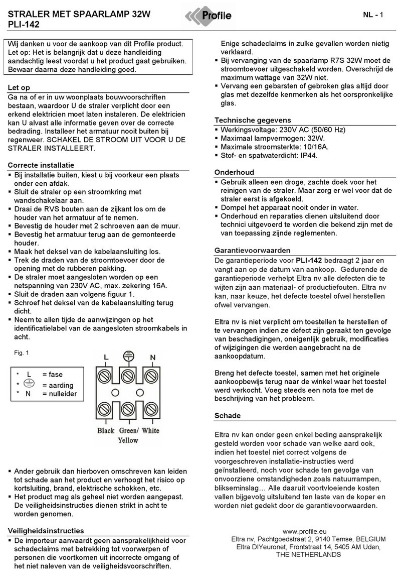 Profile PLI-142 manual