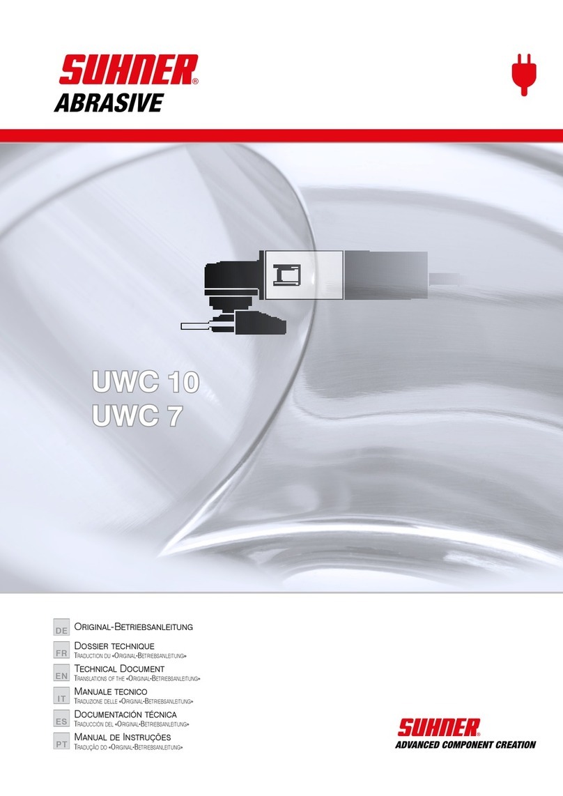 SUHNER ABRASIVE UWC 10 Technical manual SUHNER ABRASIVE UWC 10 Technical manual