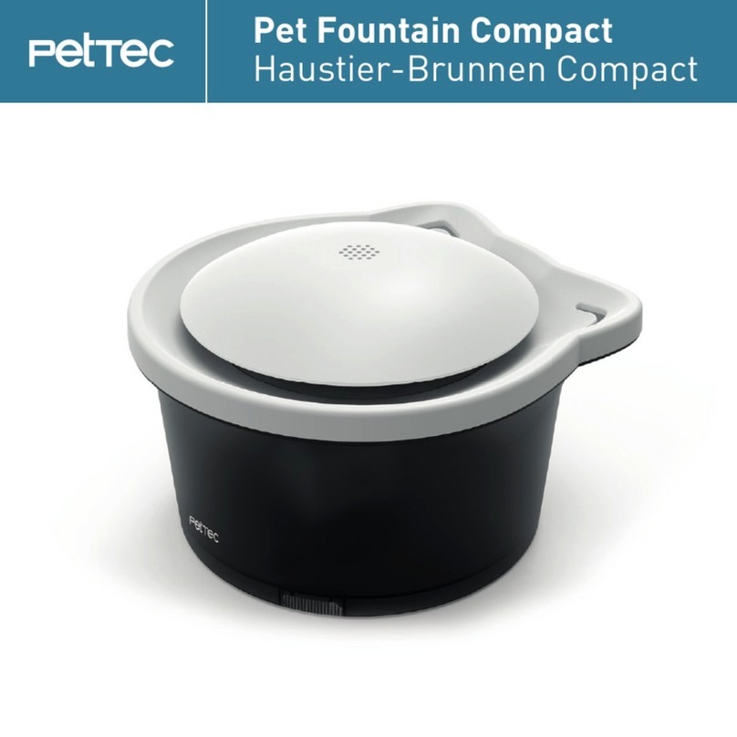 Pettec Pet Fountain Compact User manual Pettec Pet Fountain Compact User manual