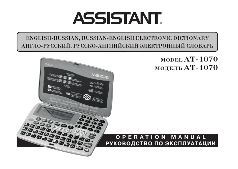 Assistant AT-1070 Operation manual