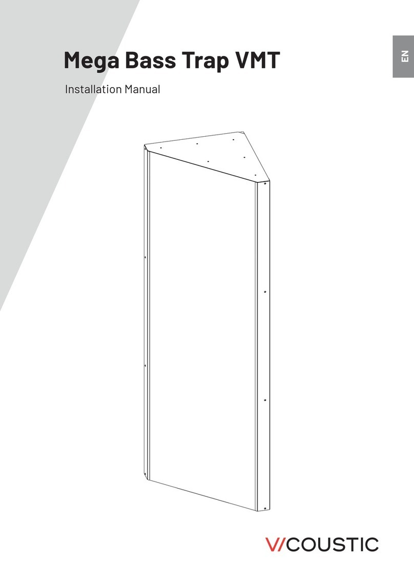 Vicoustic Mega Bass Trap VMT installation manual