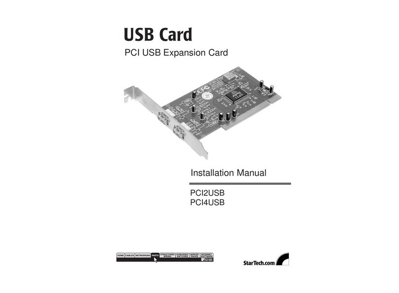 StarTech.com PCI2USB User manual
