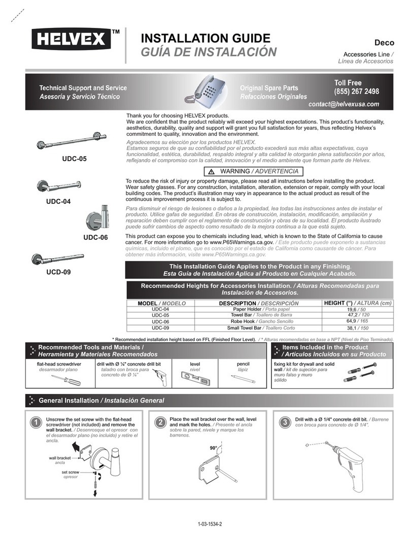 Helvex Deco UDC-05 User manual