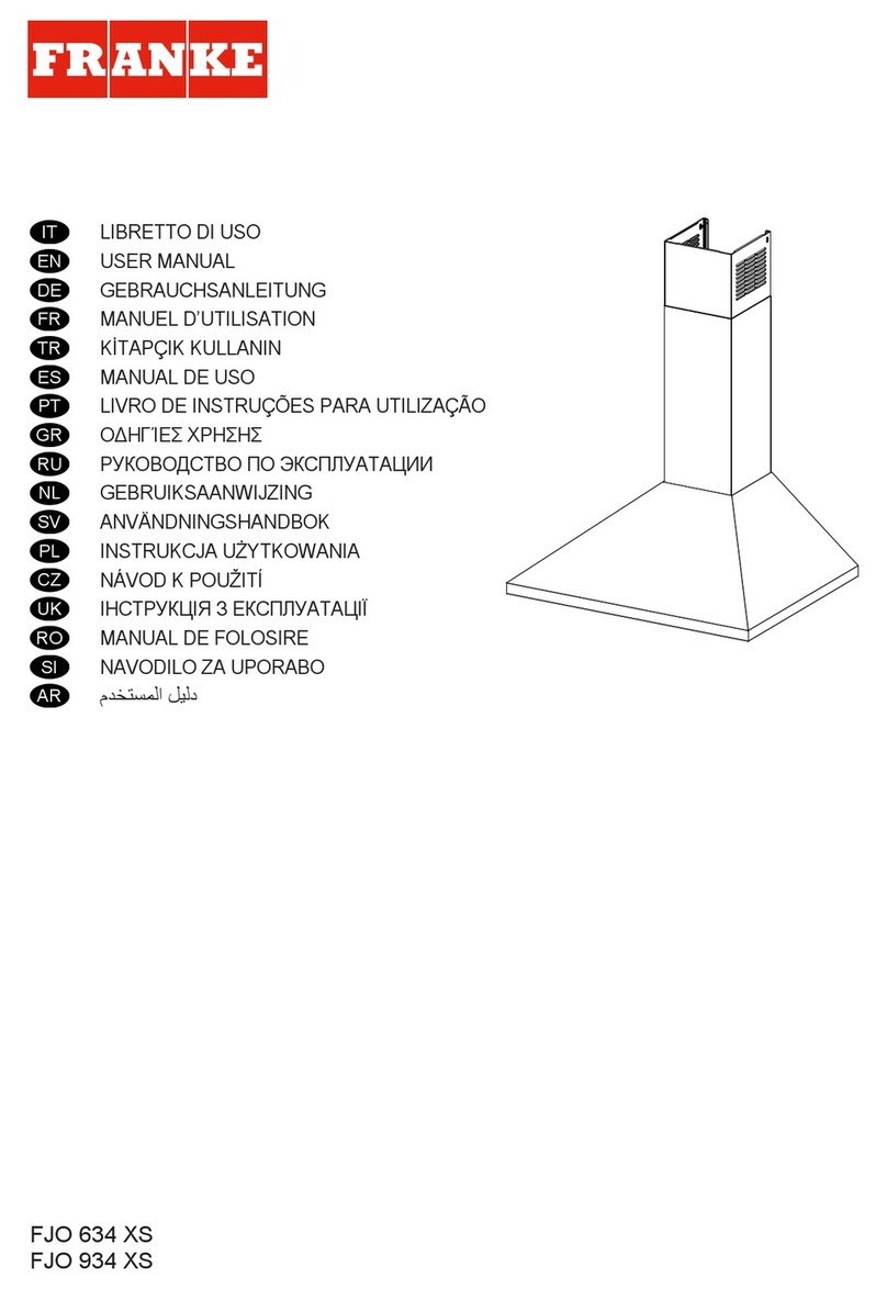 Franke FJO 634 XS user manual