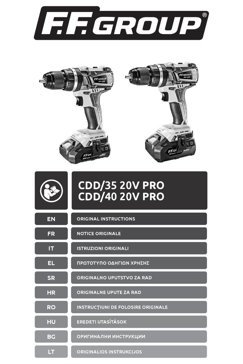 F.F. Group CDD/40 20V PRO Original instructions