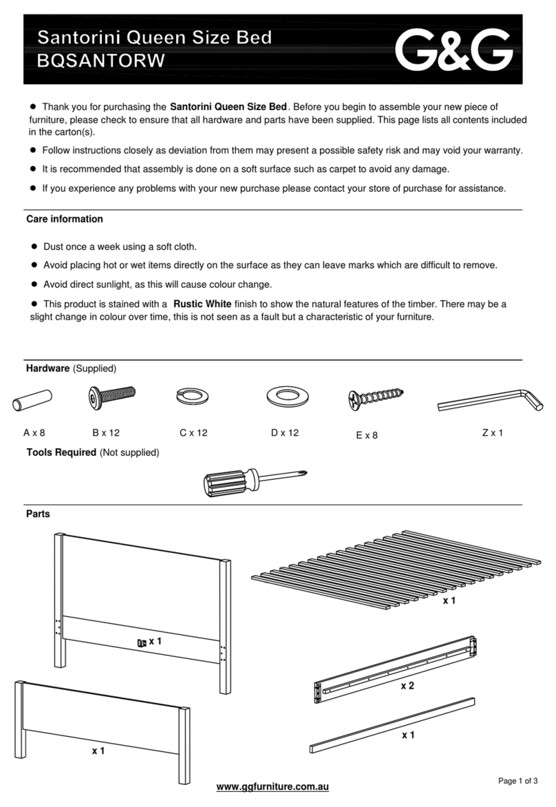 G&G Santorini BQSANTORW manual
