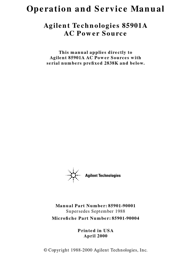 Agilent Technologies 85901A Operation manual