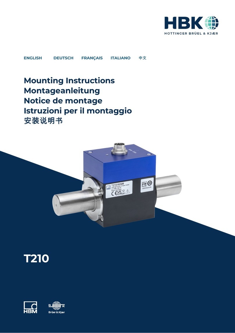 HBK T210 Mounting instructions