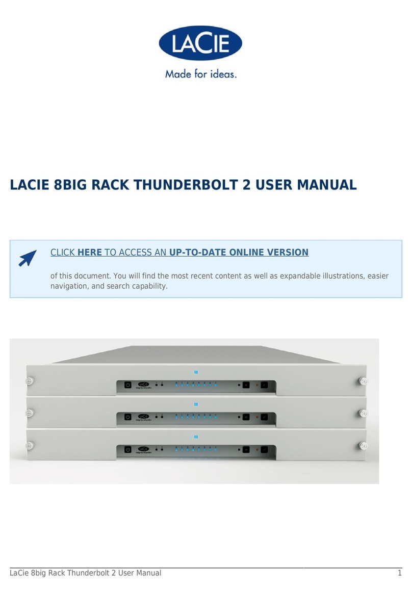 LaCie 8BIG RACK THUNDERBOLT 2 User manual