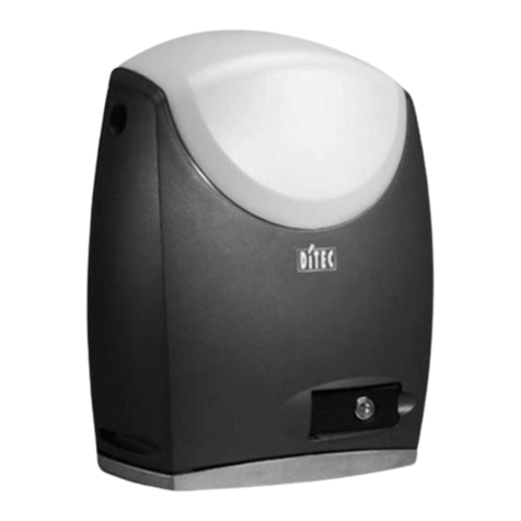 DITEC CROSS5 Installation and maintenance manual