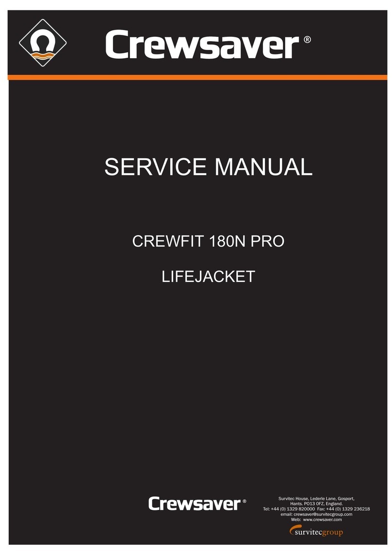 Crewsaver CREWFIT 180N PRO Service manual Crewsaver CREWFIT 180N PRO Service manual