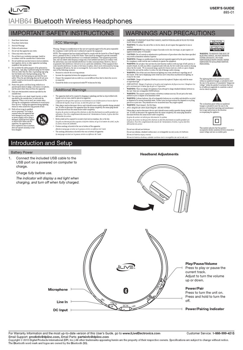 iLive IAHB64 User manual iLive IAHB64 User manual