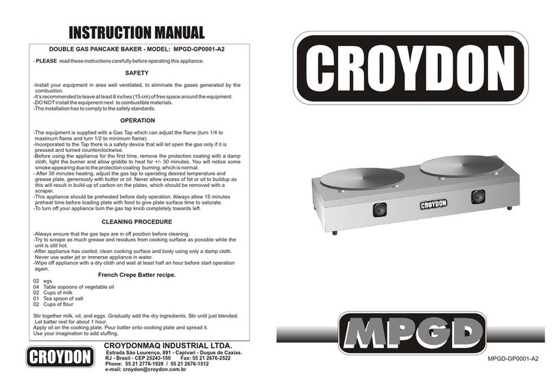croydon MPGD-GP0001-A2 instruction manual