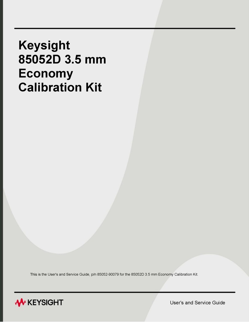 Keysight 85052D User's and service guide