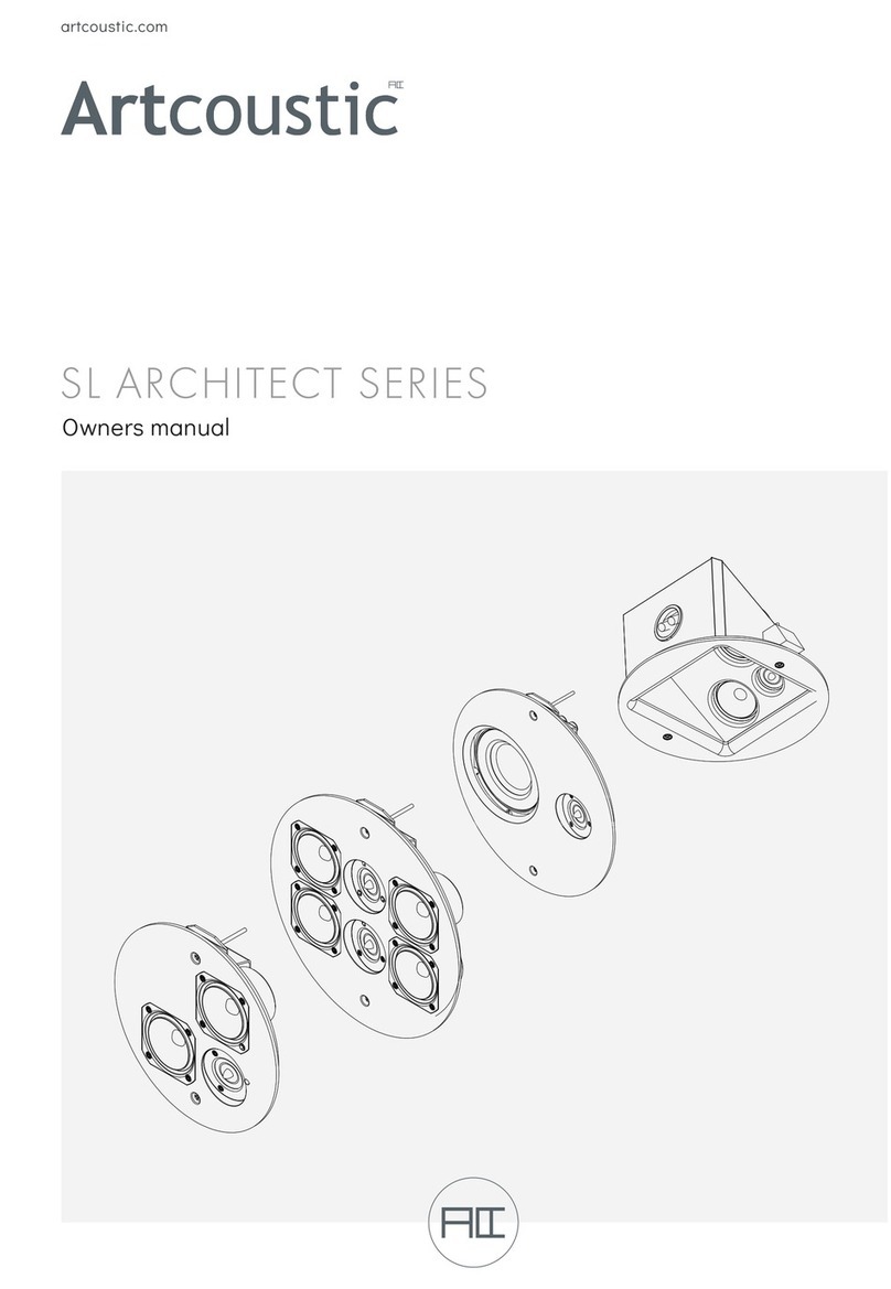 Artcoustic Architect SL Series owner's manual